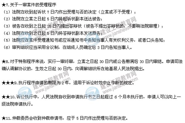 2015二建法規(guī)數(shù)字考點第八章：解決建設工程糾紛的法律制度