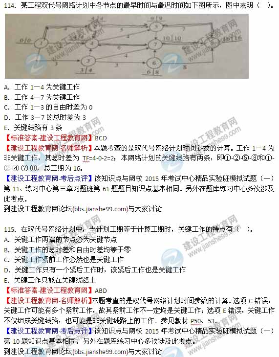 【全網(wǎng)首發(fā)】2015年監(jiān)理工程師《建設(shè)工程質(zhì)量、投資、進(jìn)度控制》試題及答案