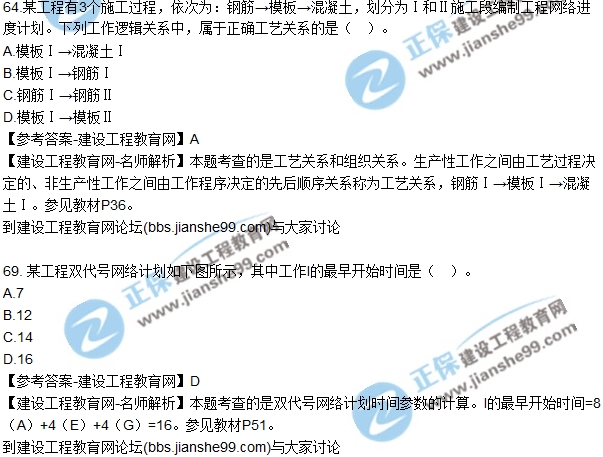 2017年監(jiān)理師質(zhì)量、投資、進(jìn)度控制試題及答案