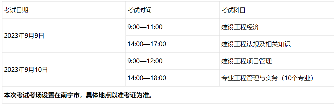 一、考試時間、科目及考場設(shè)置